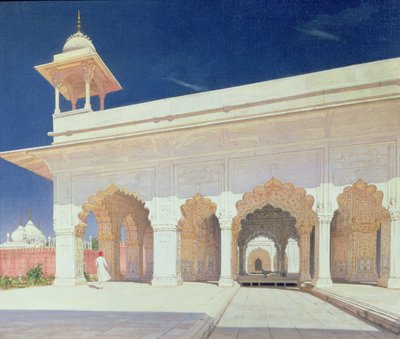 Sala del trono del Forte Shah Jahan a Delhi, 1875 da Vasili Vasilievich Vereshchagin